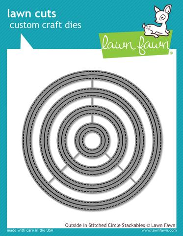 Outside in Stitched Circle Stackables - lawn cuts