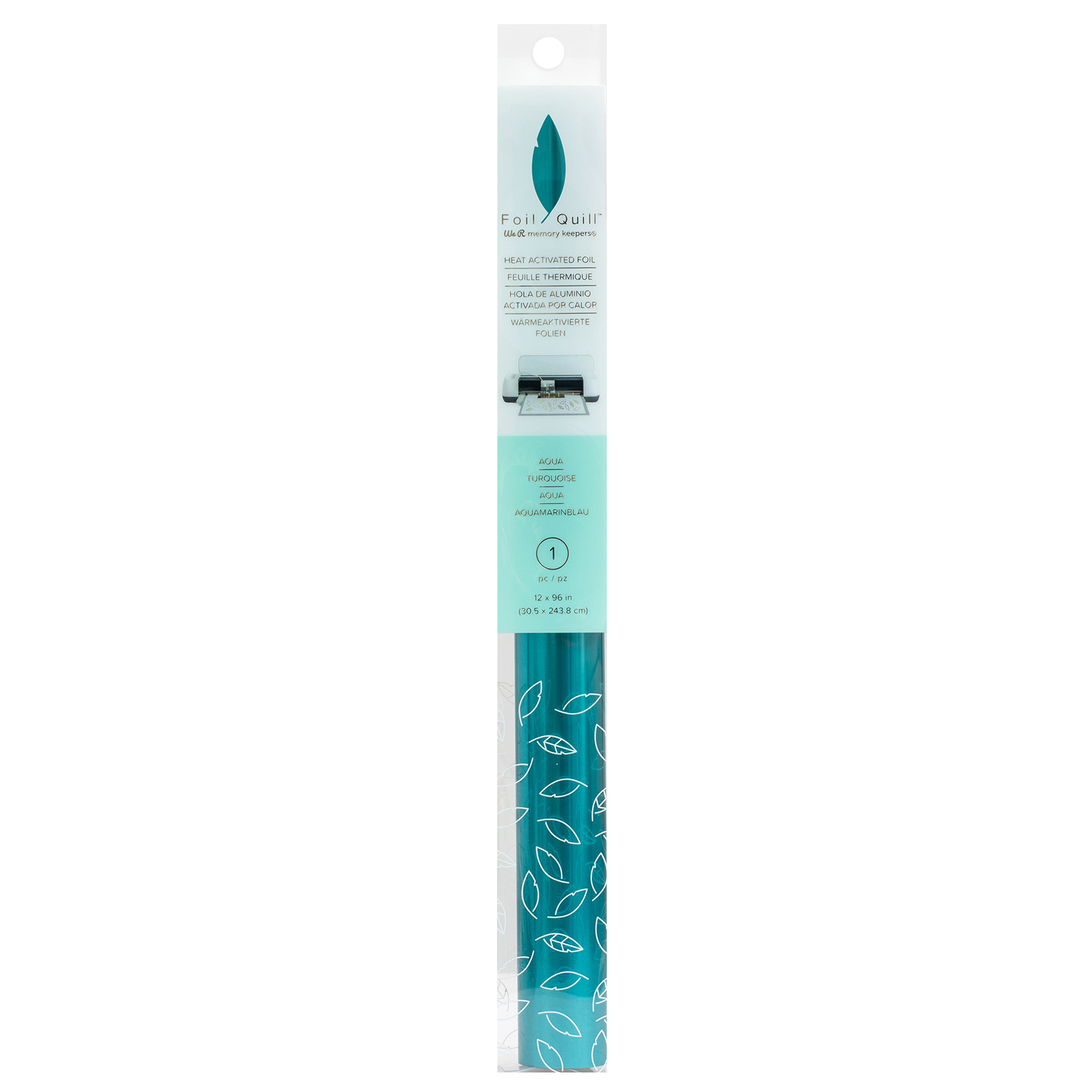 Aqua - 12"x96" - Foil Quill