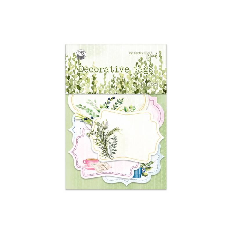 Decorative Tags 04 - The Garden of Books