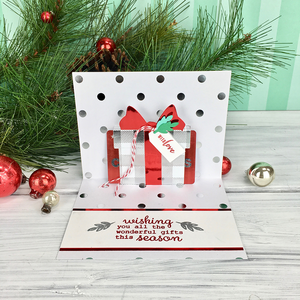 Paper Layering Present Gift Card Pop Up - Hero Arts Frame Cut Dies