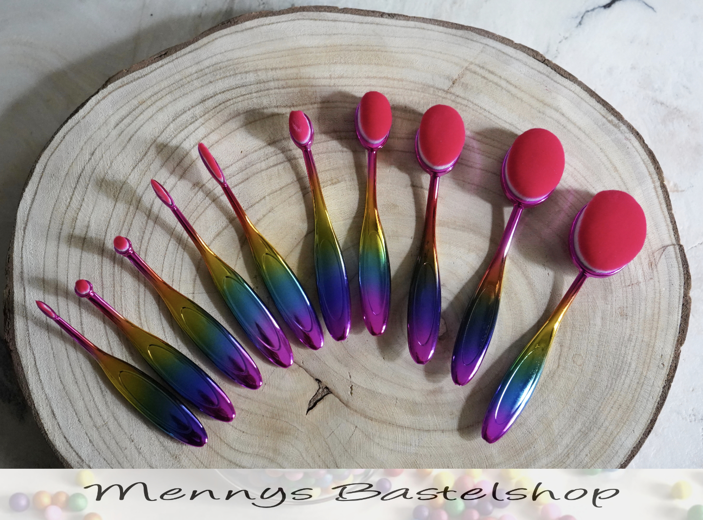 Rainbow Craft Blender Brushes - Big Pack - Mennys Bastelshop