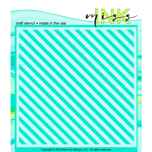 Diagonal Stripes - Stencil