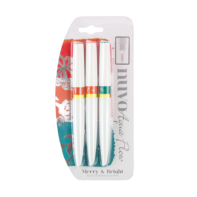 Merry and Bright - Nuvo Aqua Flow Pens