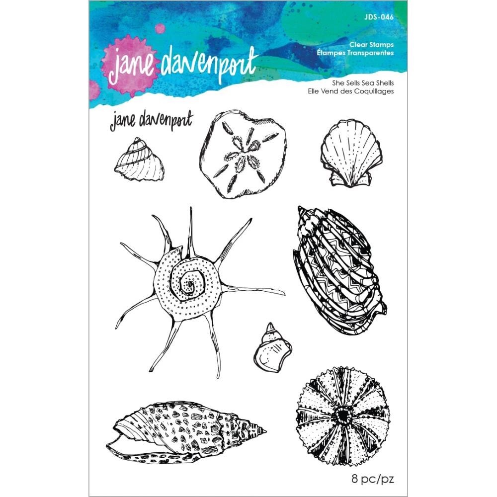 She Sells Seashells - Acrylic Stamps - Jane Davenport