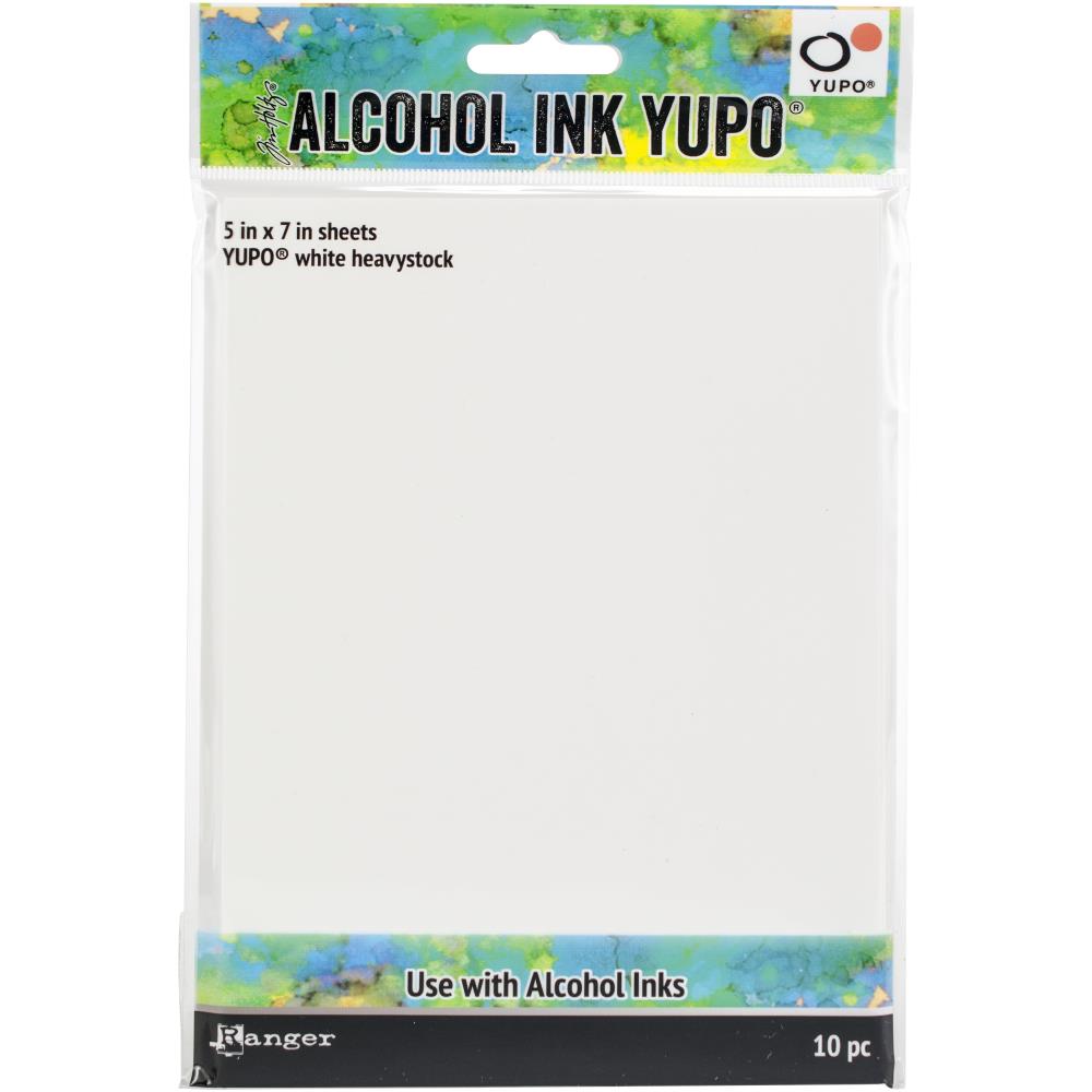 Alcohol Ink White Yupo Paper 144lb - 5"X7" - Tim Holtz