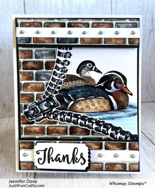 Woodland Ducks - Rubber Cling Stamp Woodland Ducks - Rubber Cling Stamp