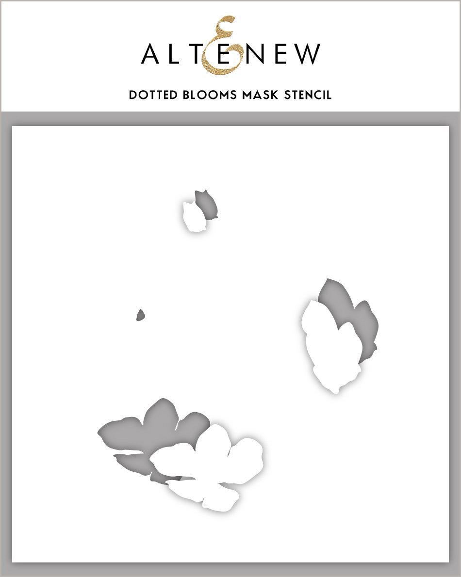 Dotted Blooms Mask - Stencil