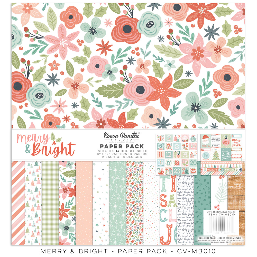 Paper Pack - MERRY & BRIGHT - Joy To The World