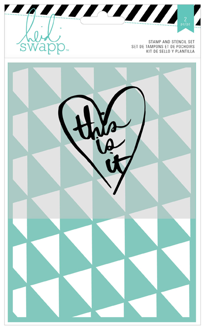 This Is It - Stamp & Stencil Set - HS - Wanderlust - 5 x 7 - (2 Piece) This Is It - Stamp & Stencil Set - HS - Wanderlust - 5 x 7 - (2 Piece)