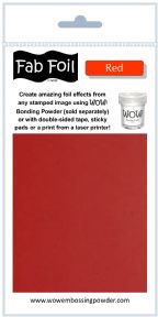 Red - WOW - Fab Foil