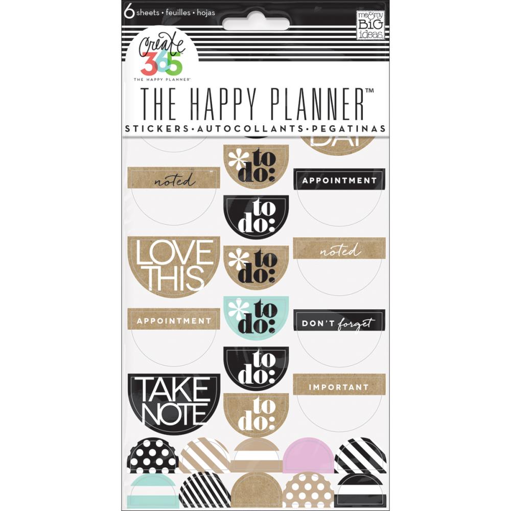 Love This Neutral - Stickers 6 Sheets/Pkg - Happy Planner