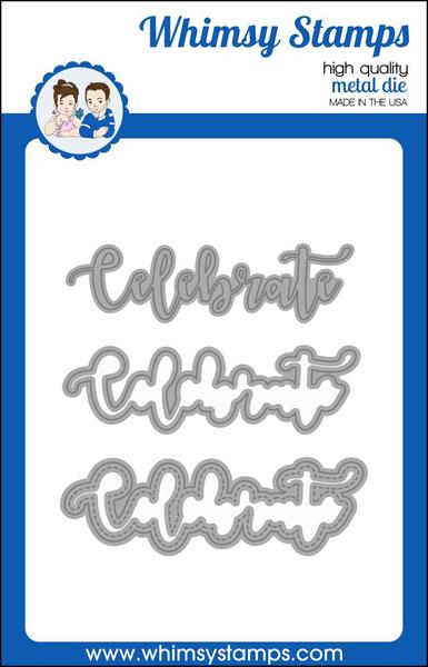 Celebrate Word and Shadow - Die Set