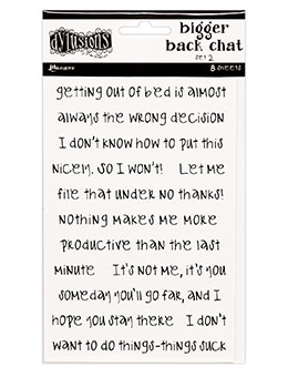 White Set #2 - Bigger Back Chat Stickers - Dyan Reaveley's Dylusions White Set #2 - Bigger Back Chat Stickers - Dyan Reaveley's Dylusions