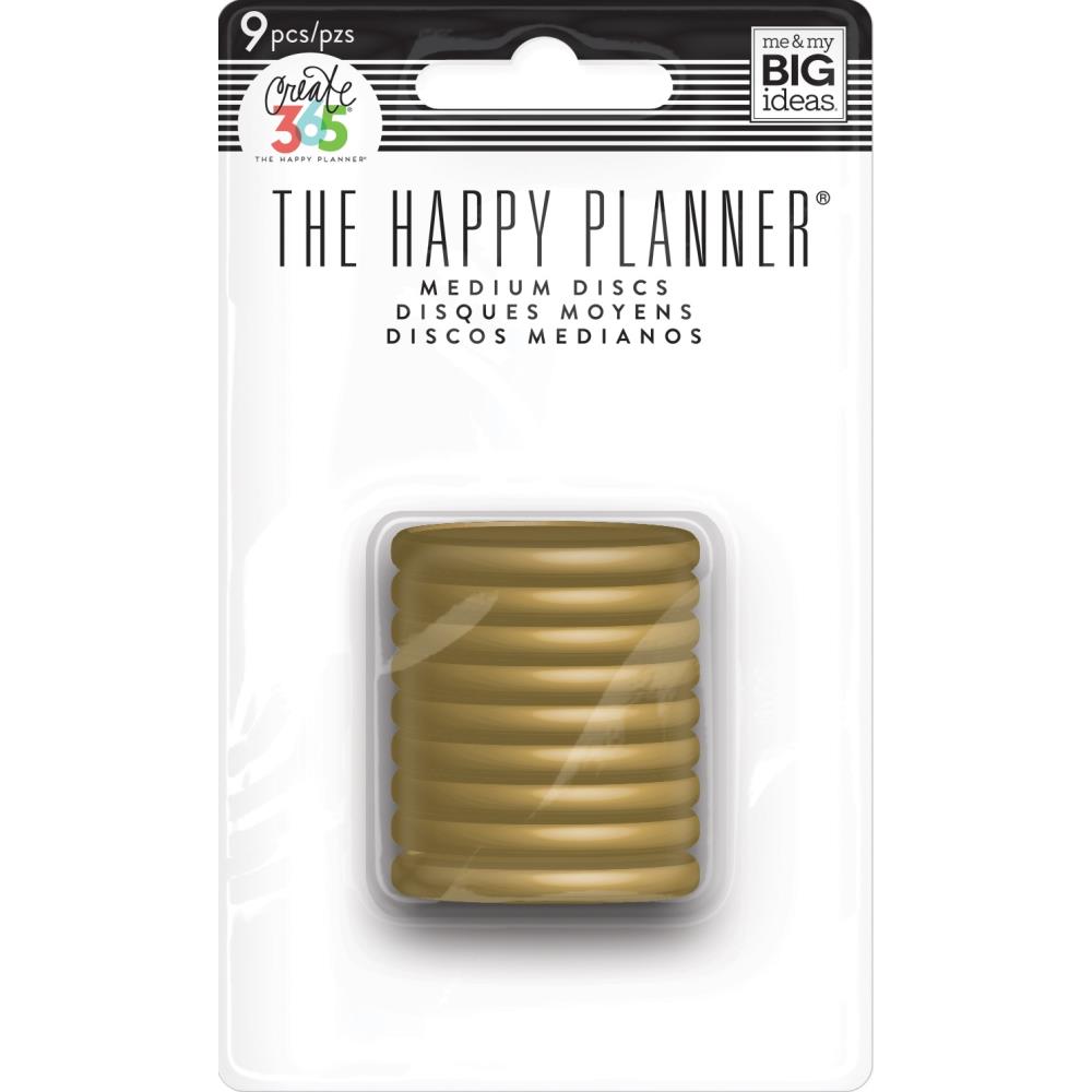 Gold - Planner Discs- Happy Planner - 1.25"