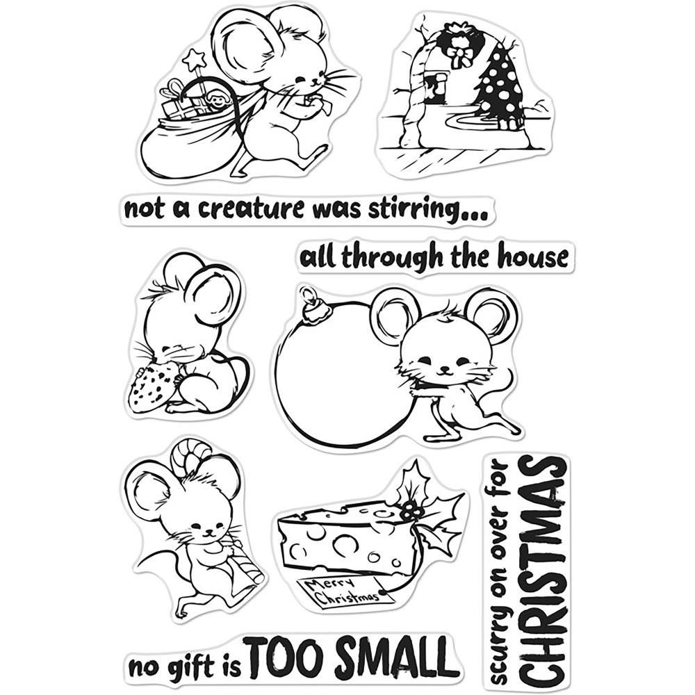 Christmas Mice - Hero Arts Clear Stamp