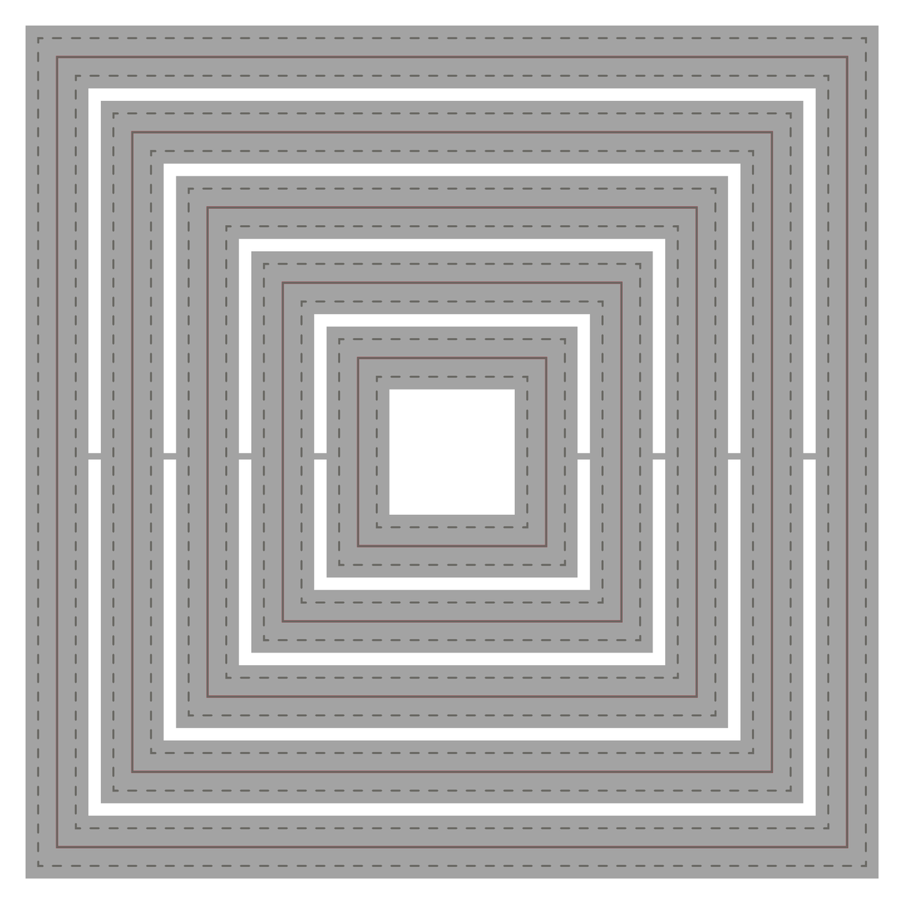 Double Stitched Squares - Honey Cuts