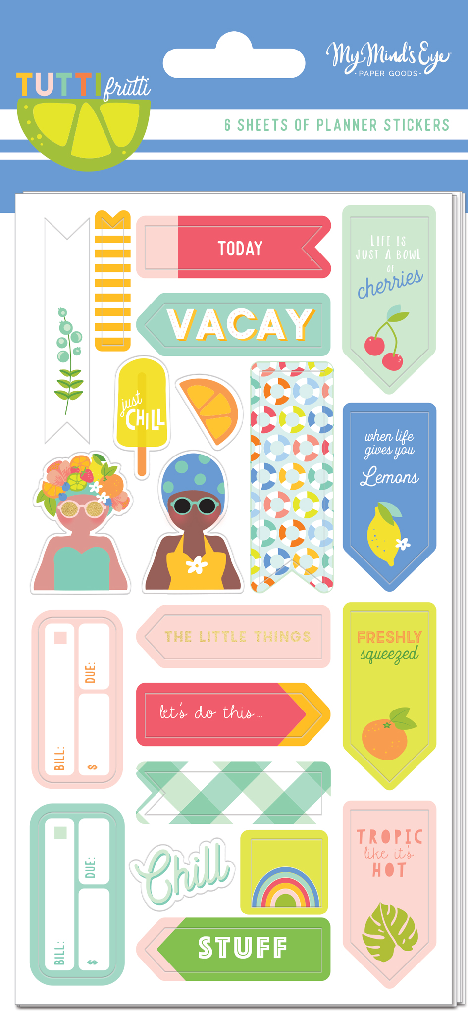 Planner Sticker Set - Tutti Frutti Collection - My MindÂ´s Eye