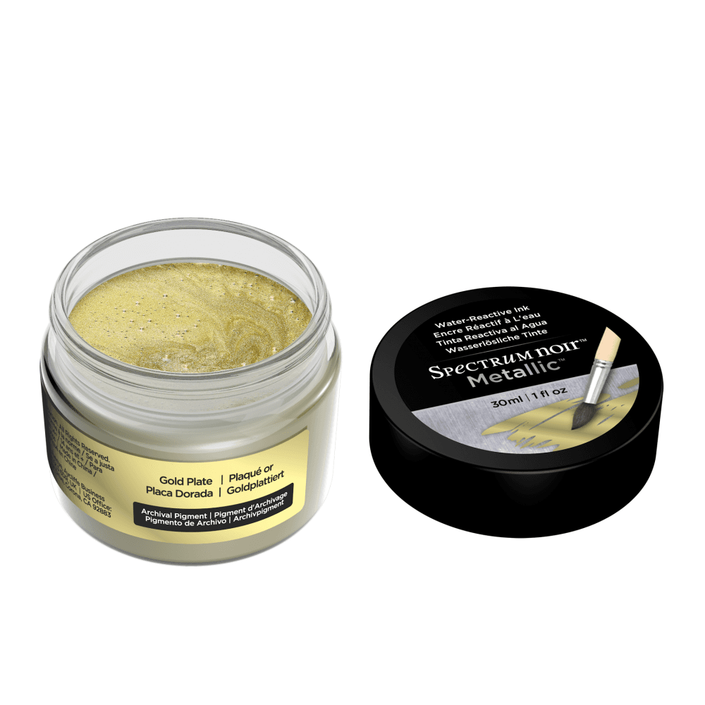 Gold Plate - Sparkle Liquid Ink - Spectrum Noir Gold Plate - Sparkle Liquid Ink - Spectrum Noir