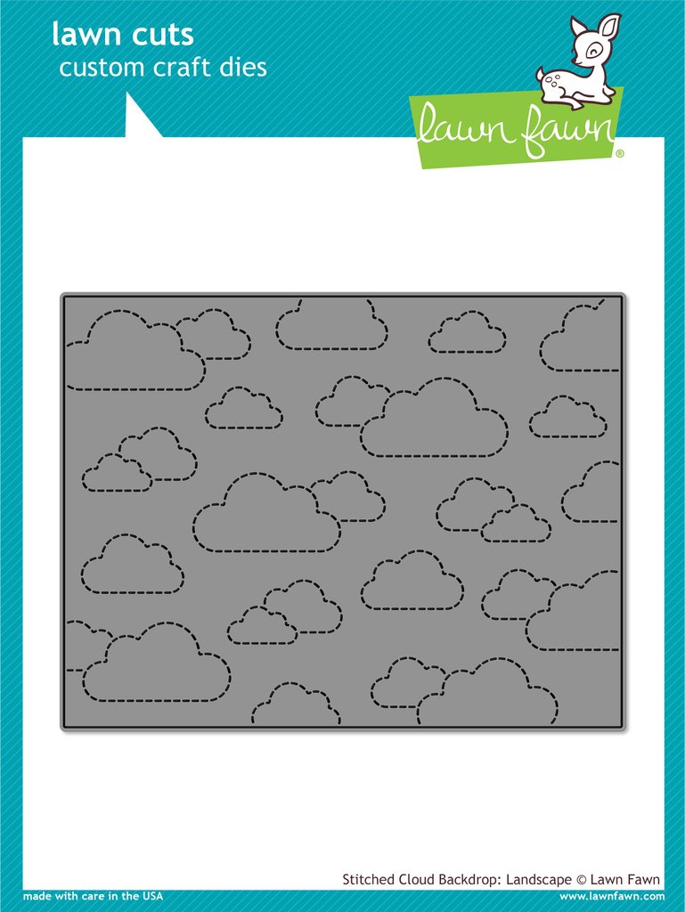 Stitched Cloud Backdrop: Landscape - lawn cuts