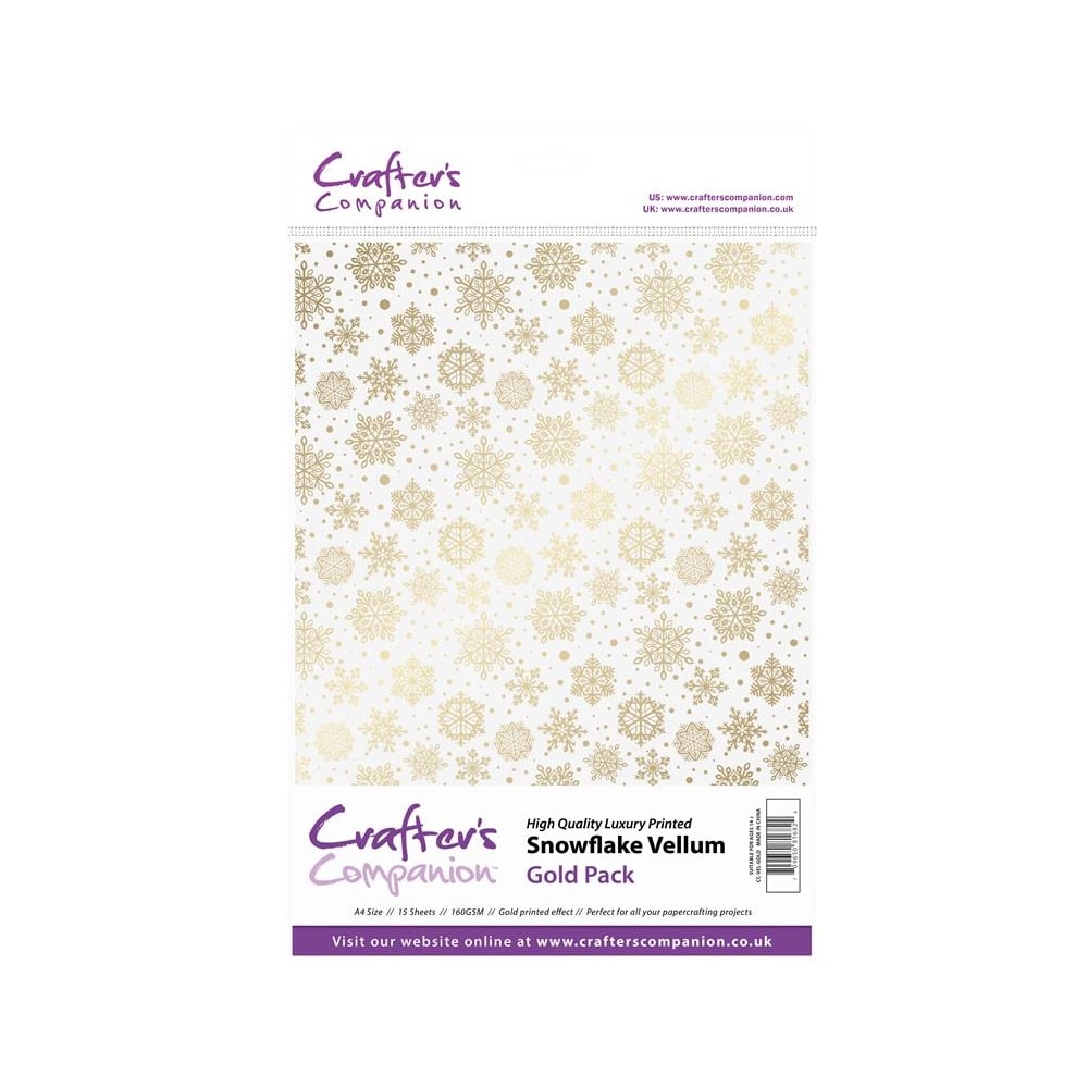 Snowflake Vellum - Gold