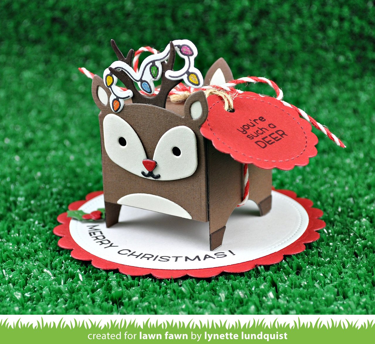 Tiny Gift Box Deer Add-On - Lawn Cuts Tiny Gift Box Deer Add-On - Lawn Cuts