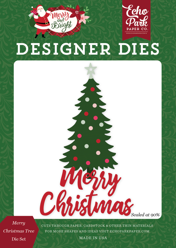 Merry Christmas Tree Die Set - Echo Park