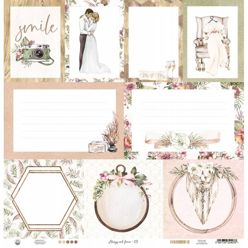 Paper 05 - 12"x12" - Always and Forever