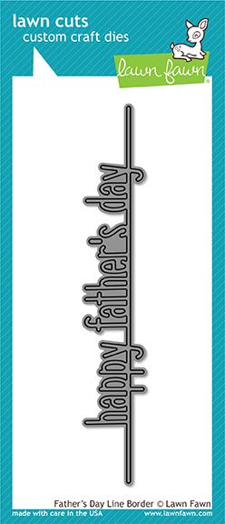 Father's Day Line Border - Lawn Cuts