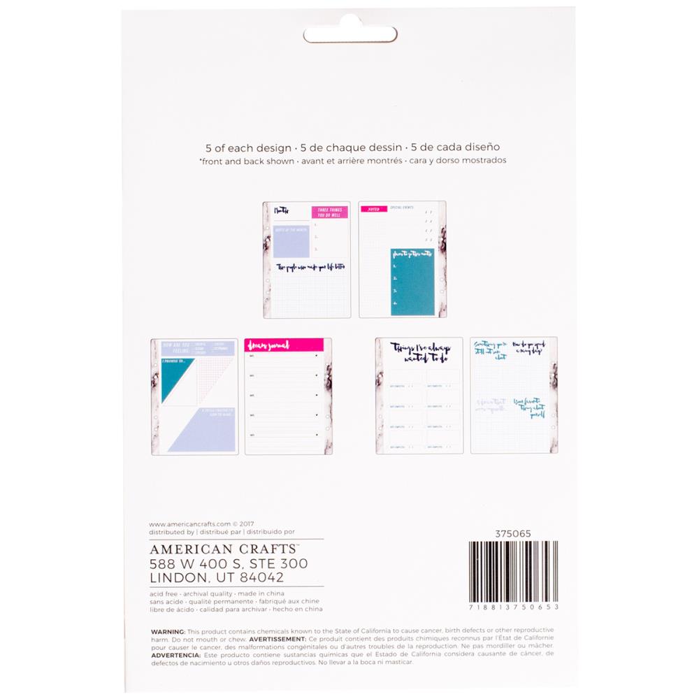 Marble Crush - Journal Inserts - Memory Planner - American Crafts Marble Crush - Journal Inserts - Memory Planner - American Crafts