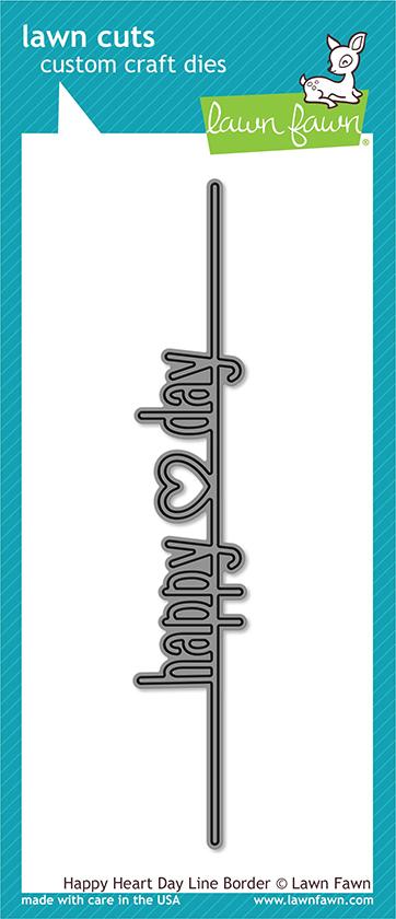 Happy Heart Day Line Border - lawn cuts Happy Heart Day Line Border - lawn cuts