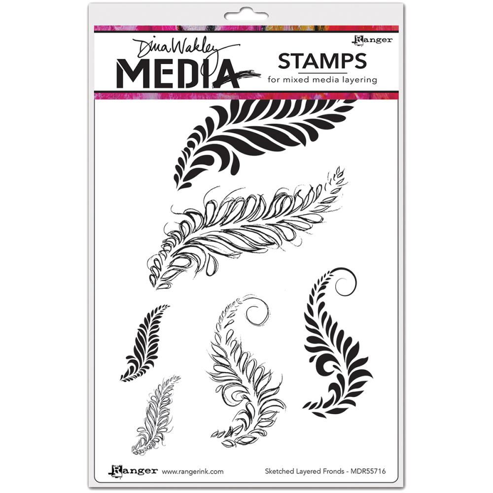 Sketched Layered Fronds - Dina Wakley