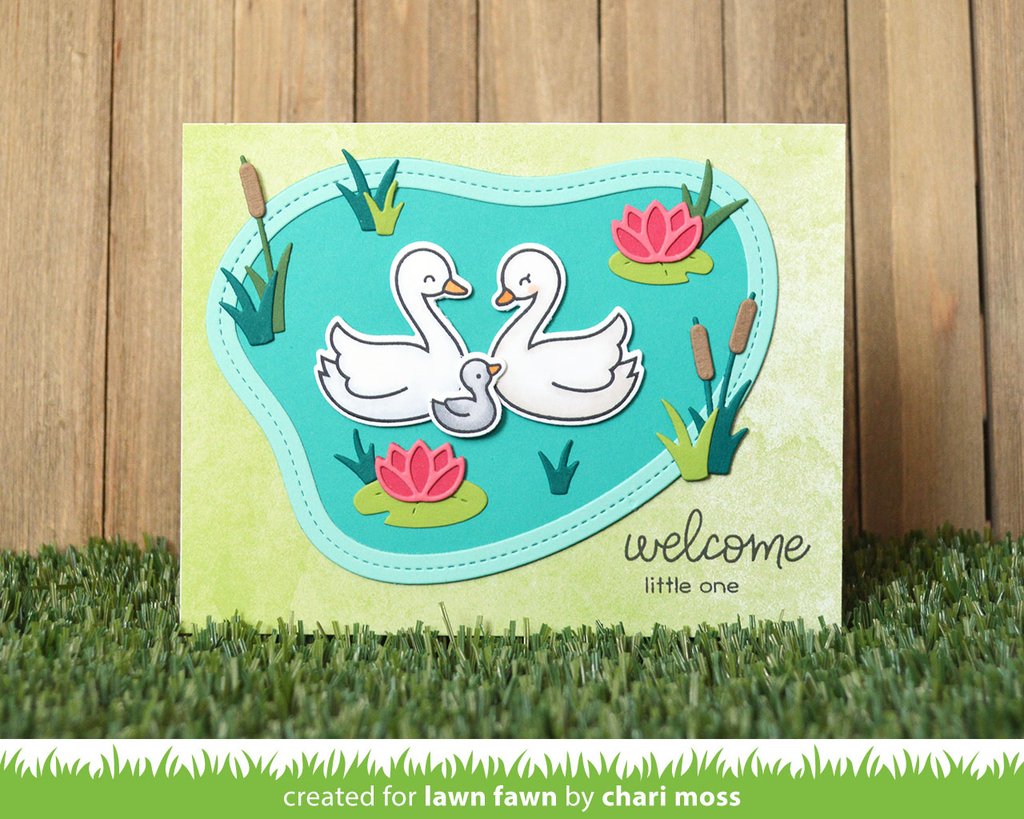 Stitched Pond Frame - lawn cuts Stitched Pond Frame - lawn cuts