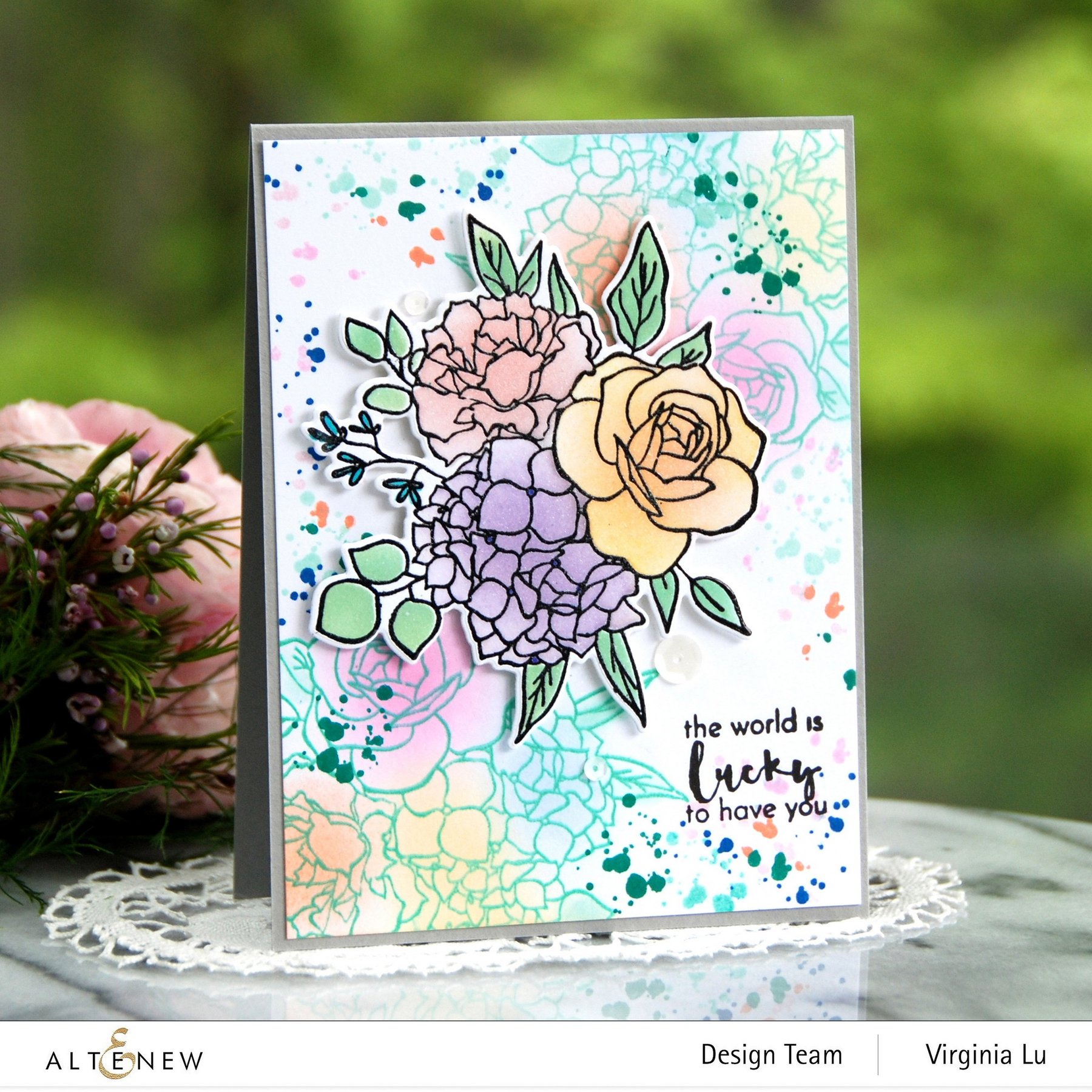 Inky Bouquet - Stencil