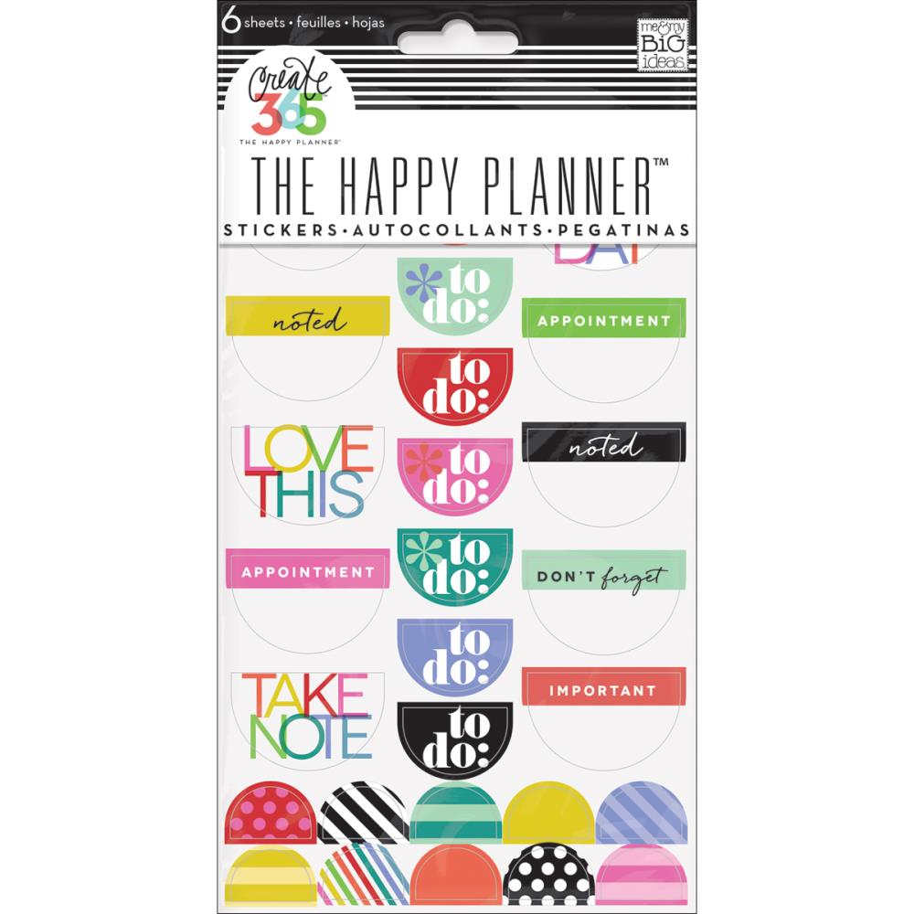 To Do, Brights - Stickers - Happy Planner