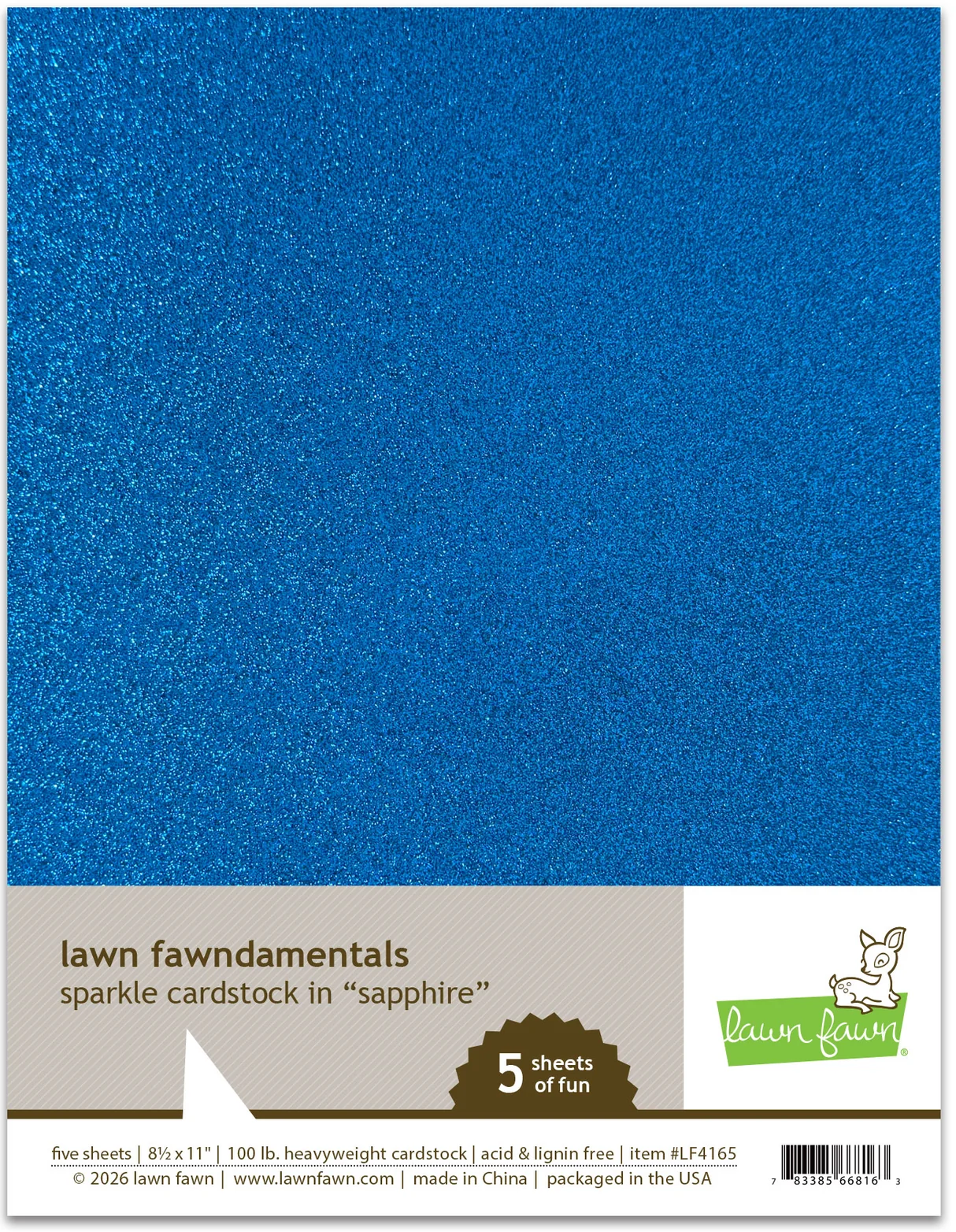 Sapphire - Sparkle Cardstock 