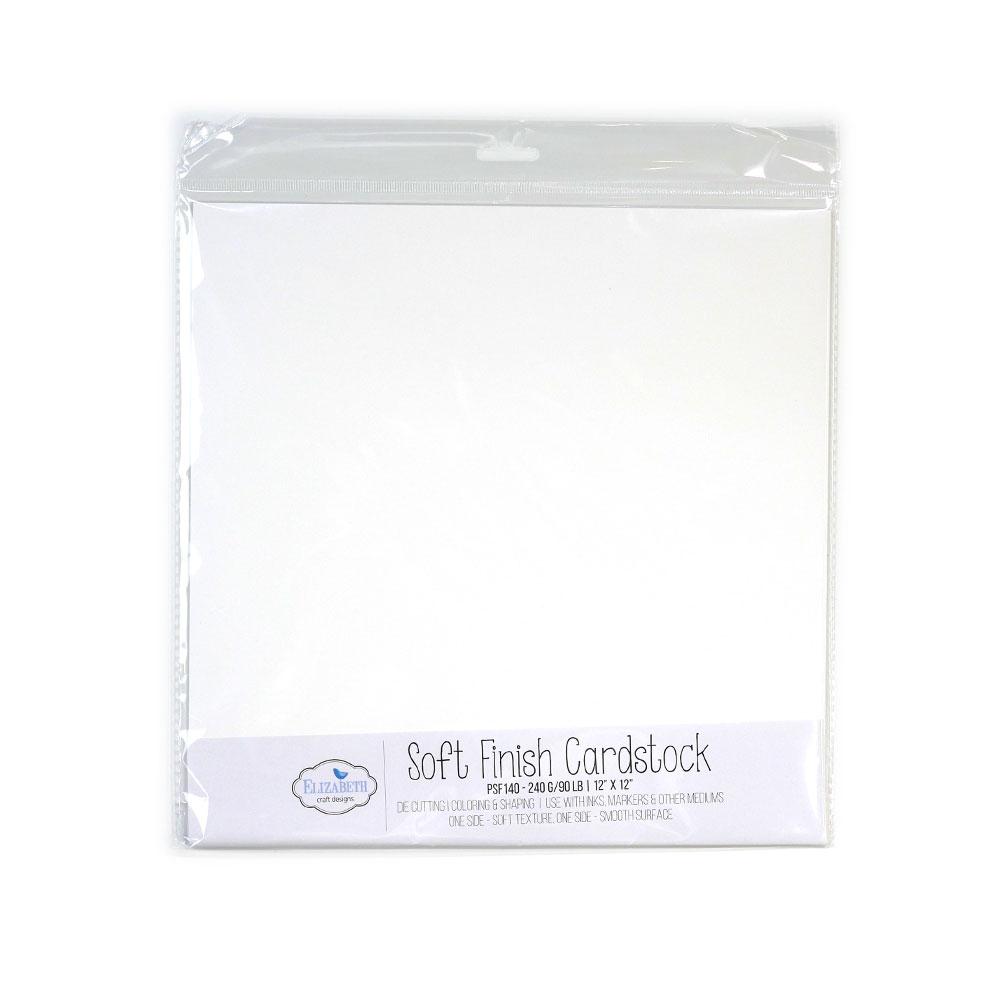 Soft Finish Cardstock - White -  240gr - 12"x12"