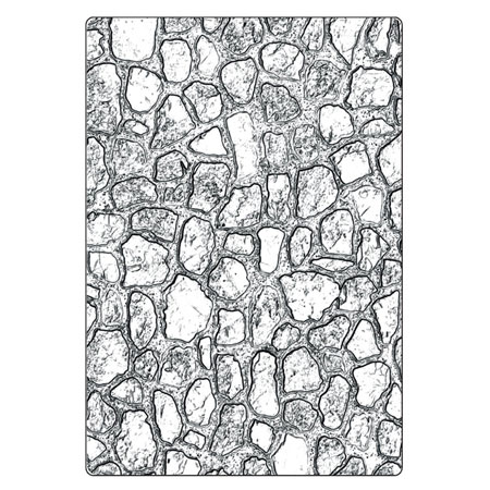 Cobblestone Large - 3-D Texture Fades Embossing Folder by Tim Holtz Kopie