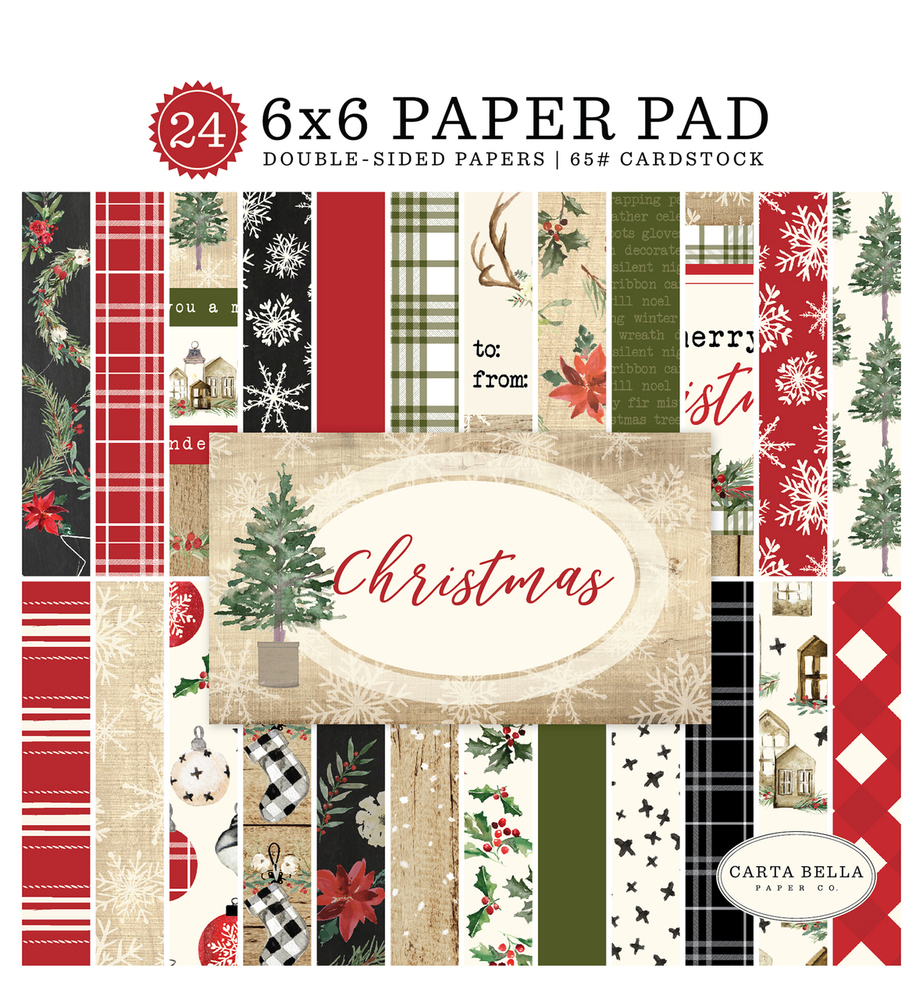 Christmas 6x6 Paper Pad - Carta Bella