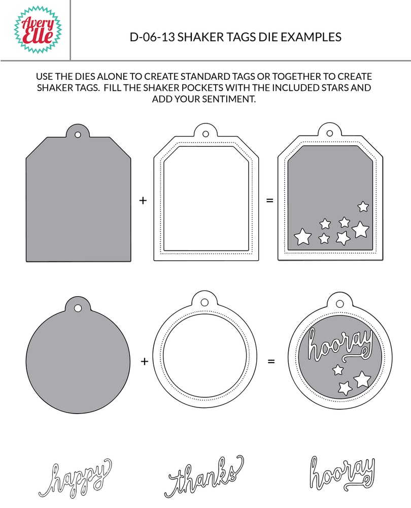 Shaker Tags - Elle-ments