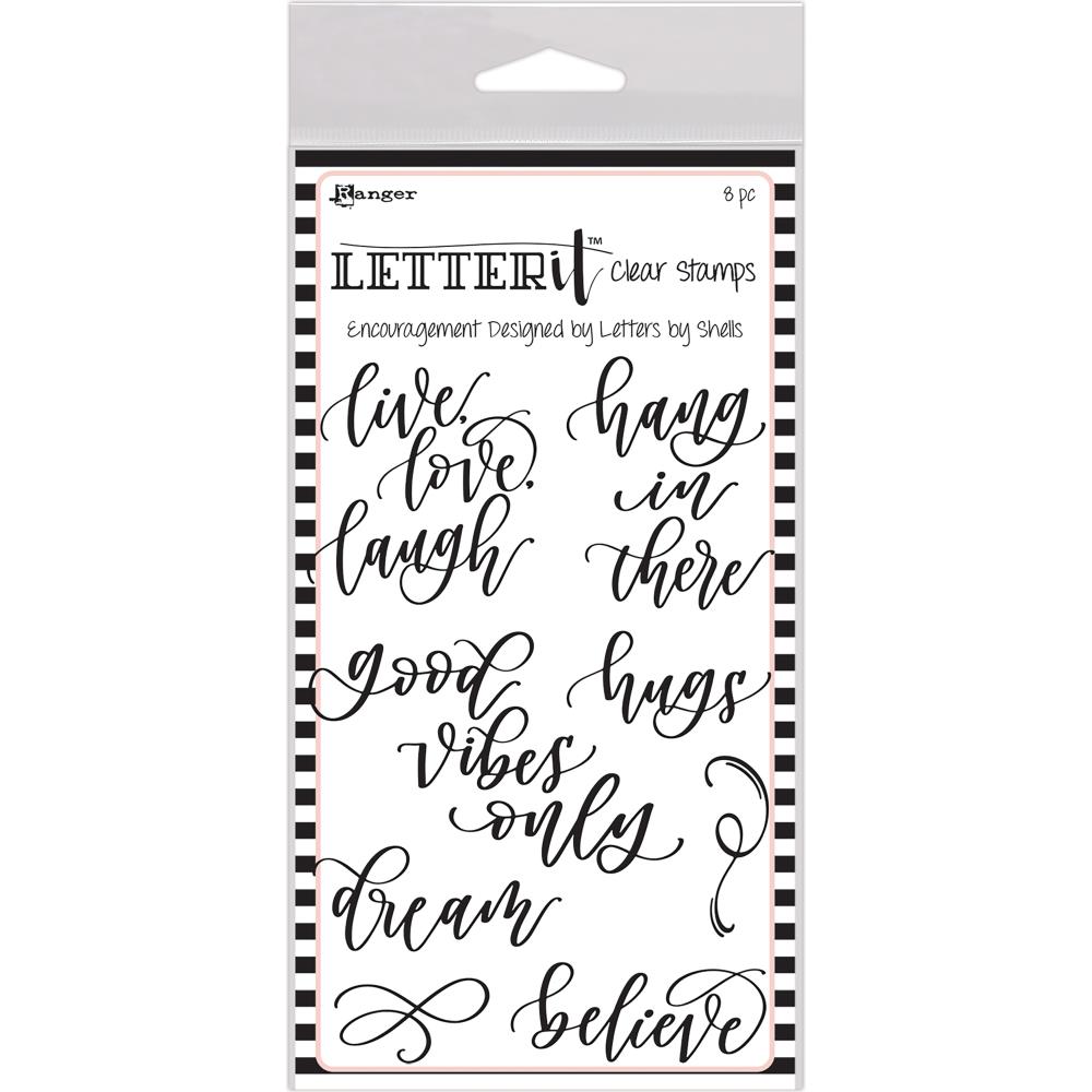 Encouragement - Ranger Letter It Clear Stamp Set
