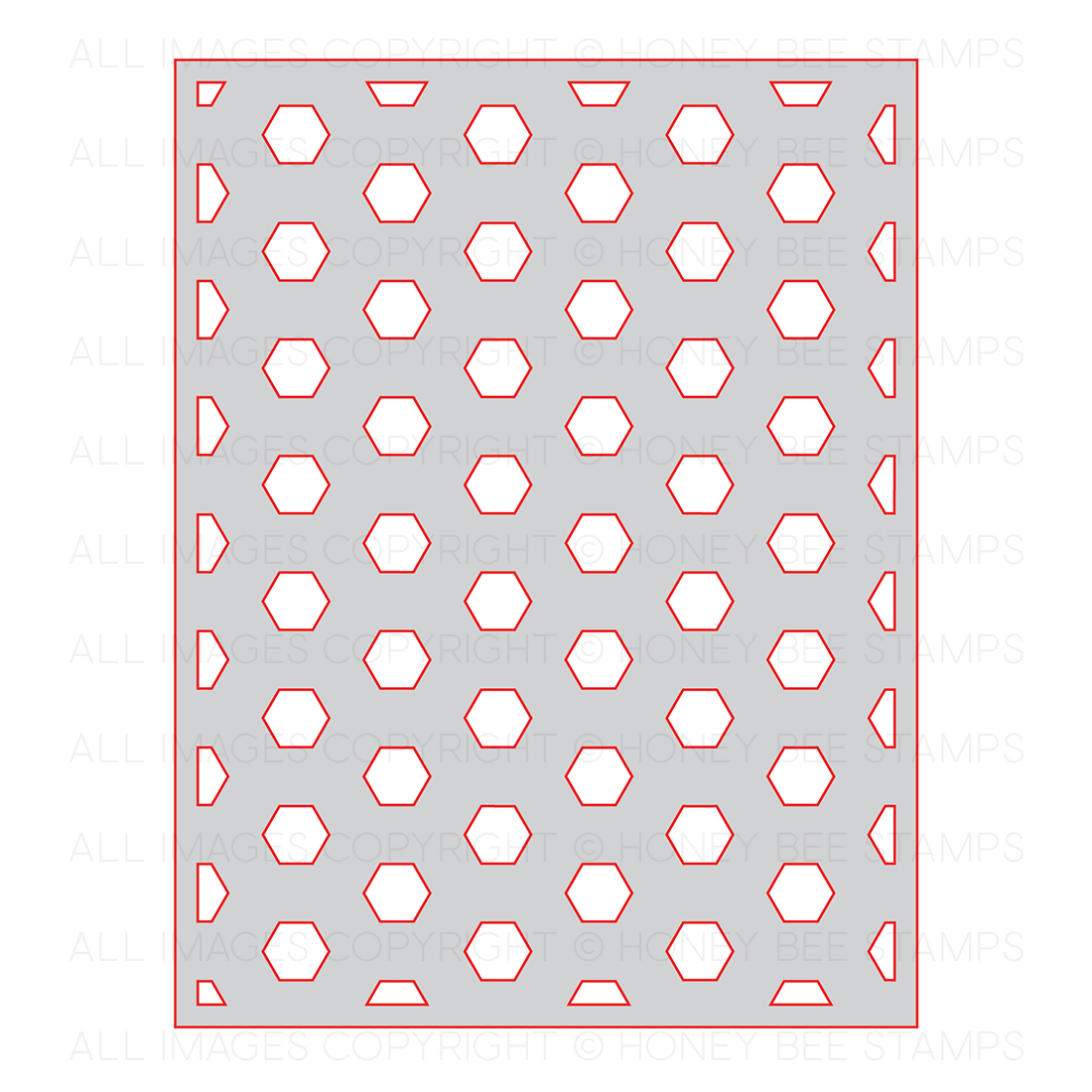 Hexagon Cover Plate Base - Honey Cuts Hexagon Cover Plate Base - Honey Cuts