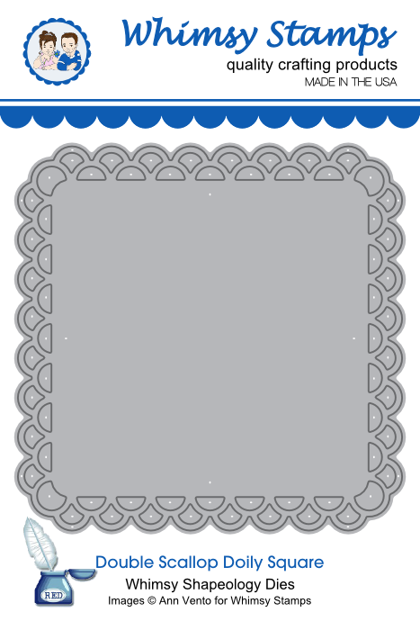 Double Scallop Doily Die - Square