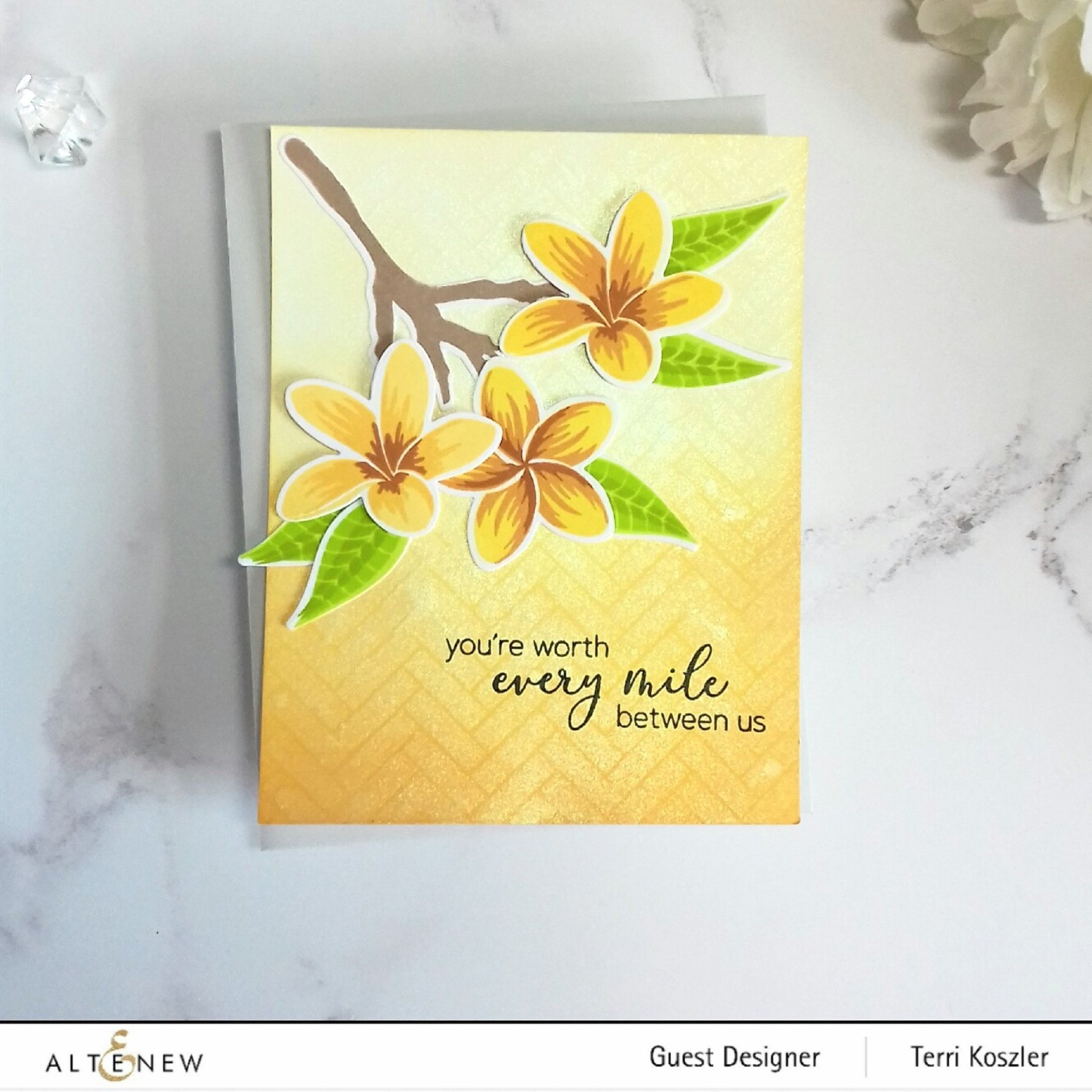 Playful Plumeria Mask - Stencil