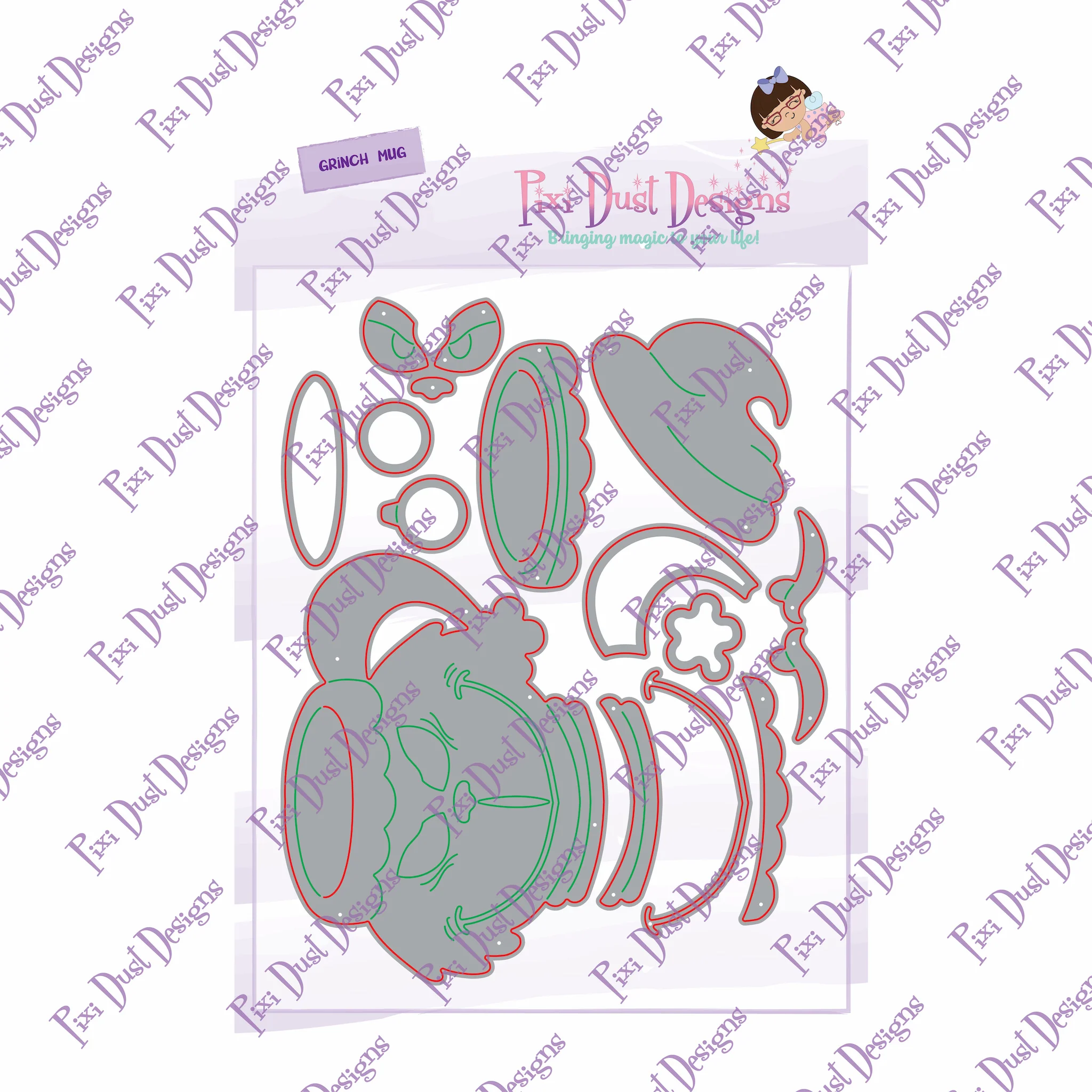 Grinch Mug - Pixi Cuts