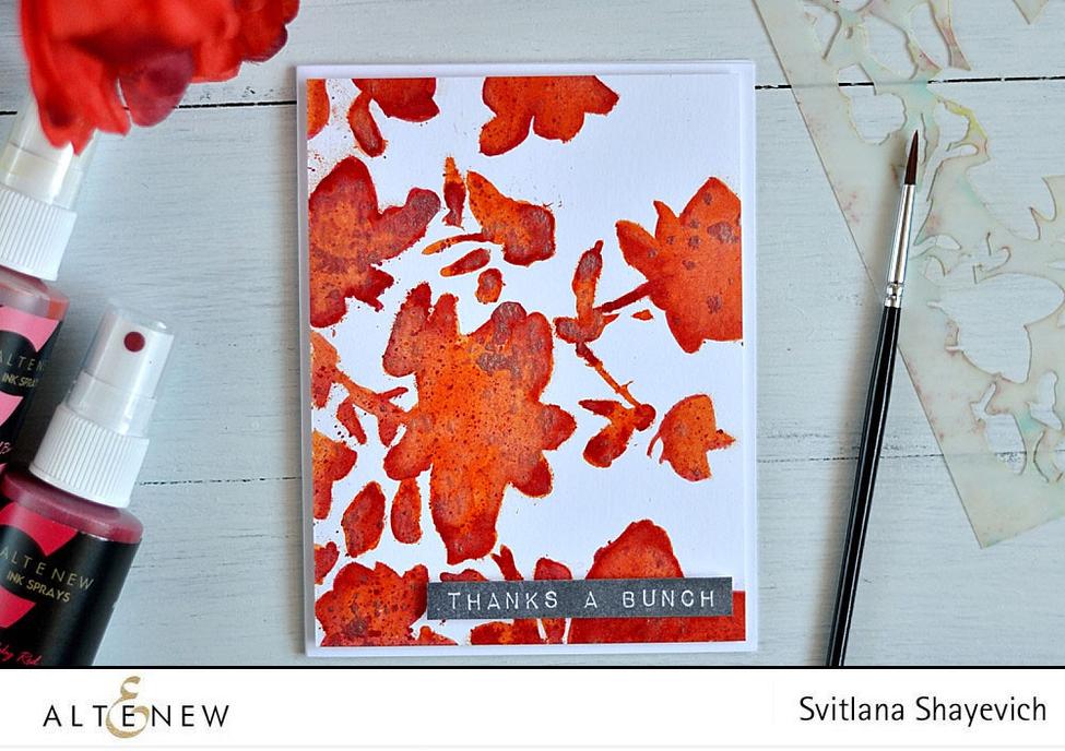 Floral Drape - Stencil Floral Drape - Stencil