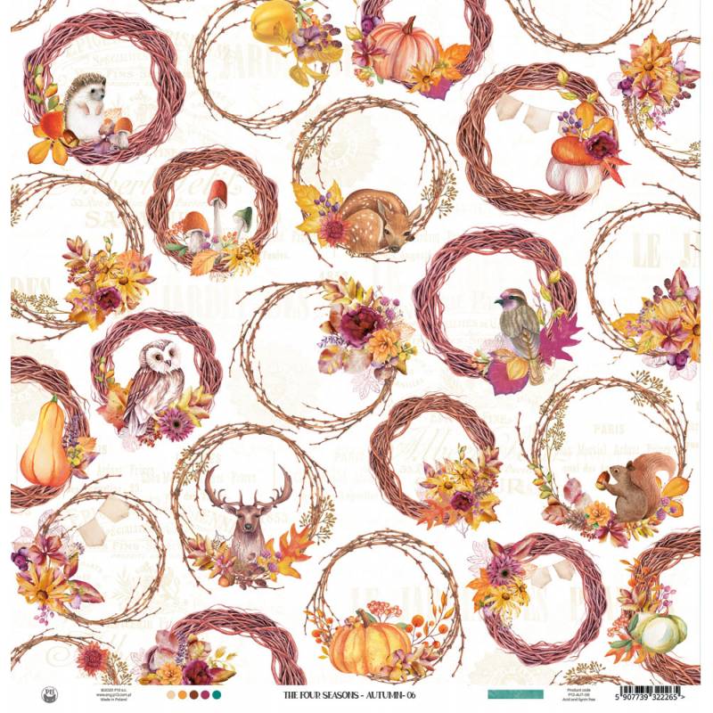 Paper 06 - 12"x12" - The Four Seasons - Autumn