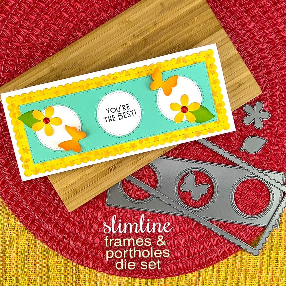 Slimline Frames & Portholes Die Set - Die Set