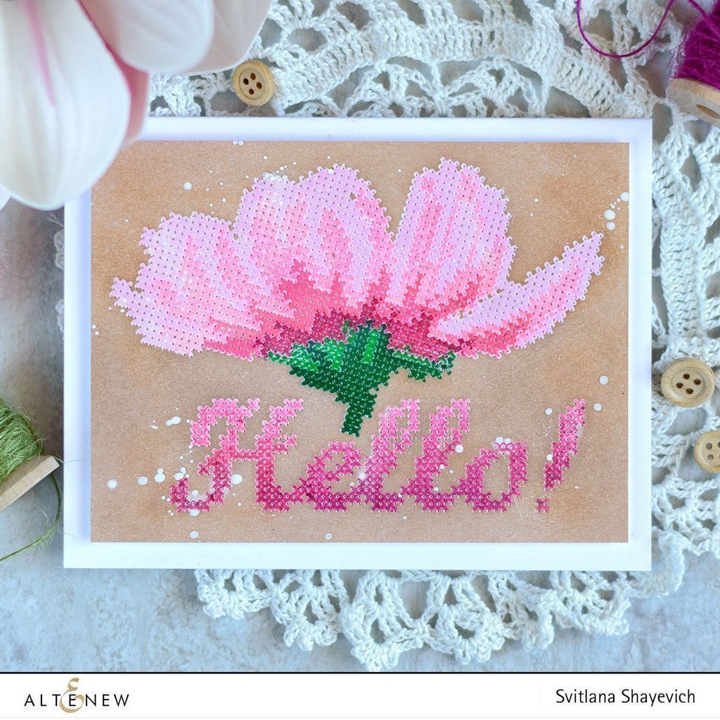 Cross Stitch Flower