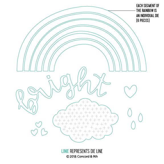 Rainbow Wishes - Dies