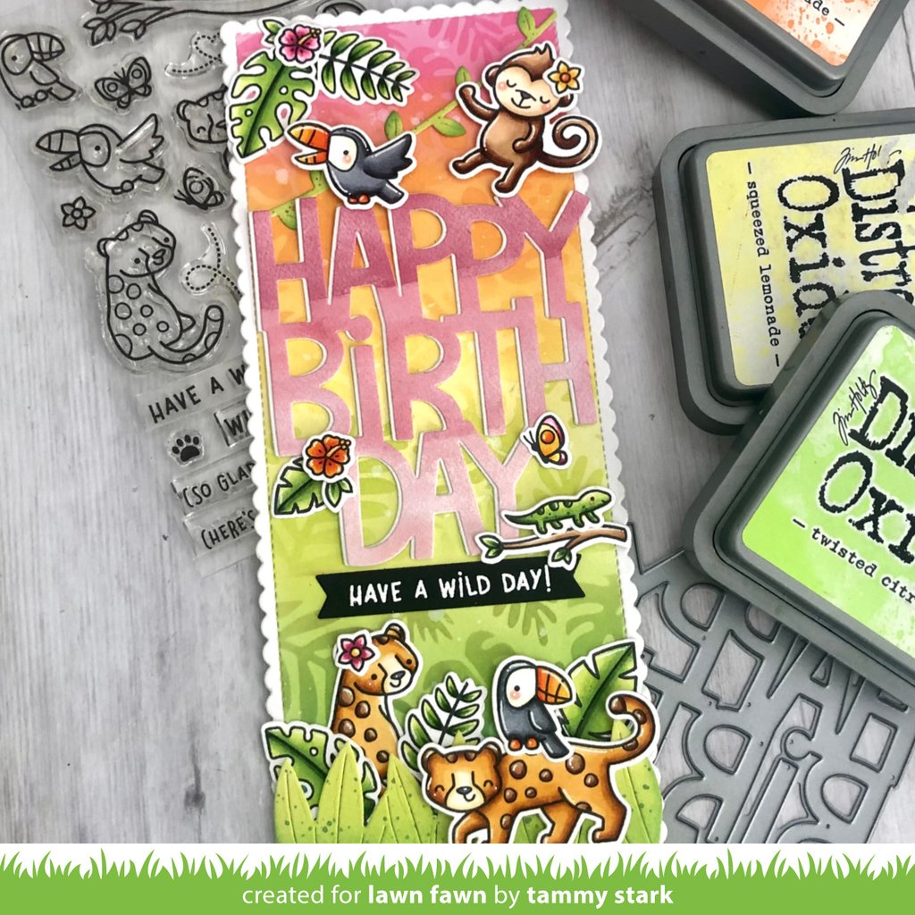 Giant Happy Birthday - Lawn Cuts Giant Happy Birthday - Lawn Cuts